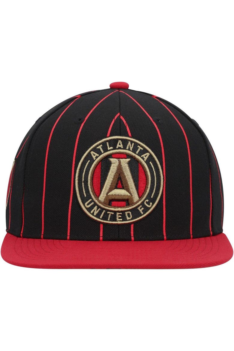 Men's Mitchell & Ness Black Atlanta United FC Team Pin Snapback Hat, Alternate, color, Black