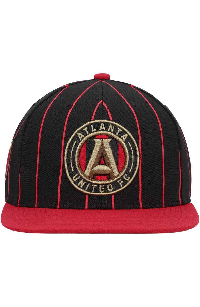 Mitchell & Ness Men's Mitchell & Ness Black Atlanta United FC Team Pin Snapback Hat, Alternate, color, Black