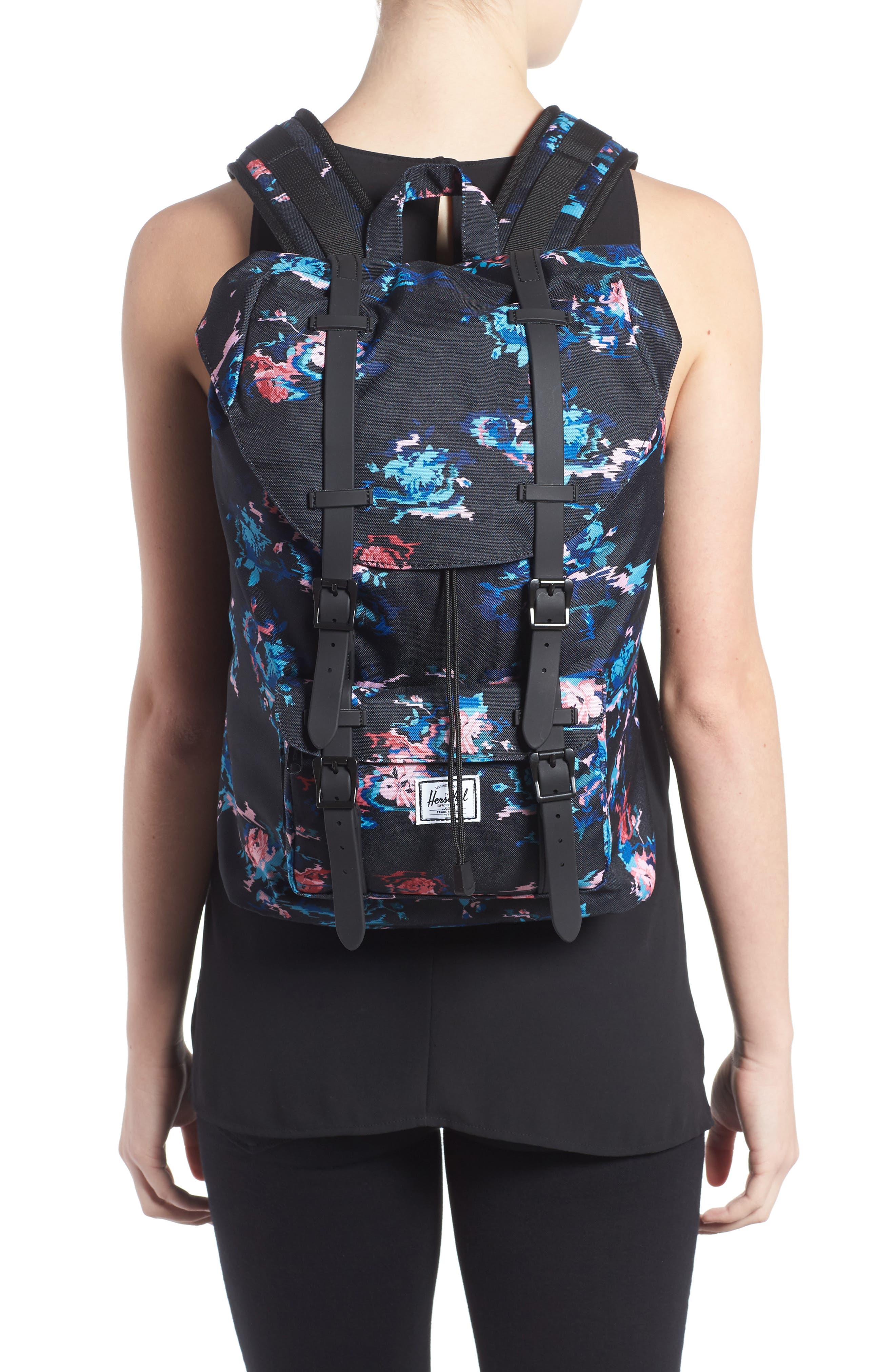 Little America - Mid Volume Backpack, Alternate, color, FLORAL BLUR