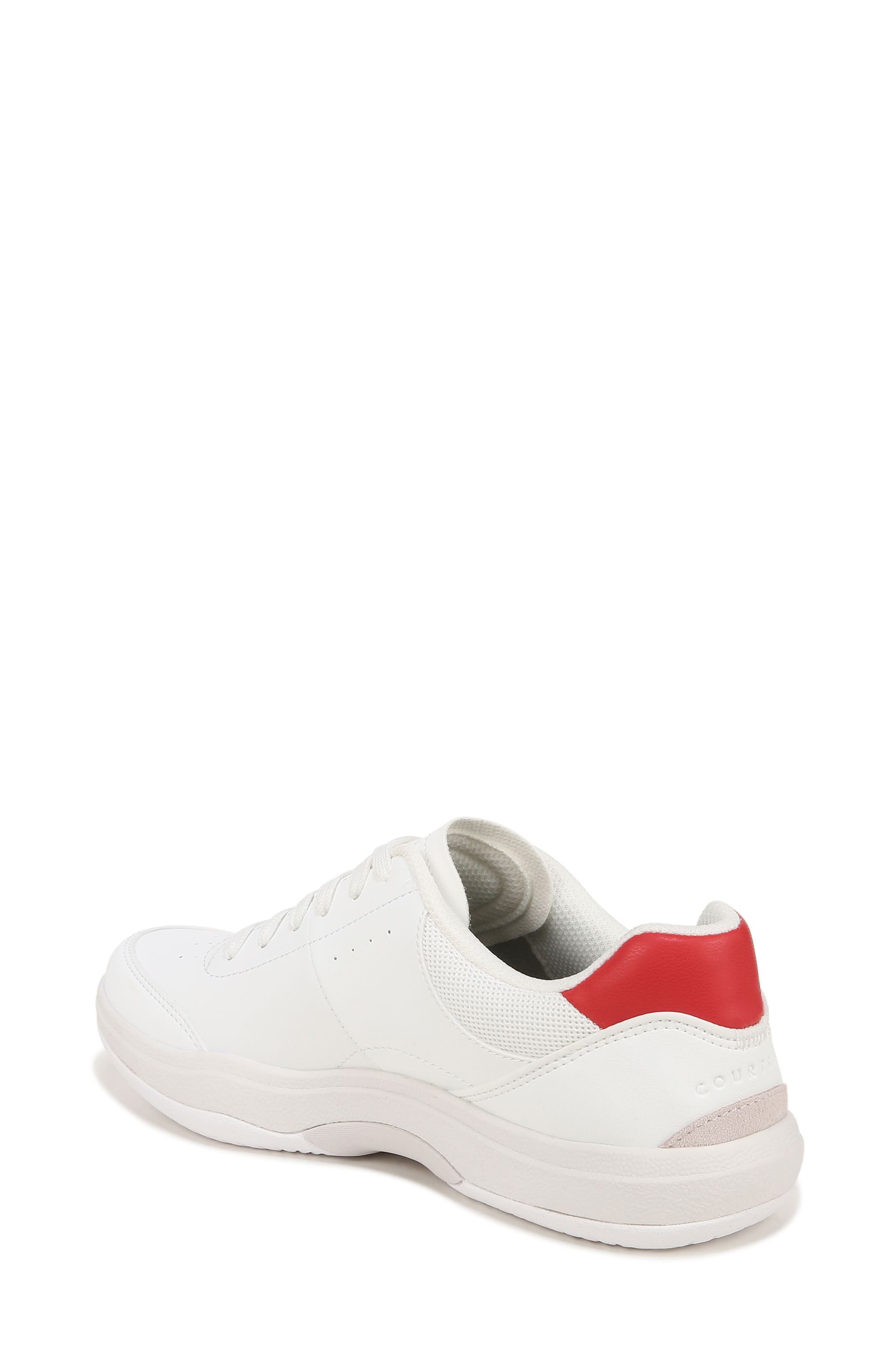 Rykä Courtside Pickleball Sneaker, Alternate, color, White/ Red