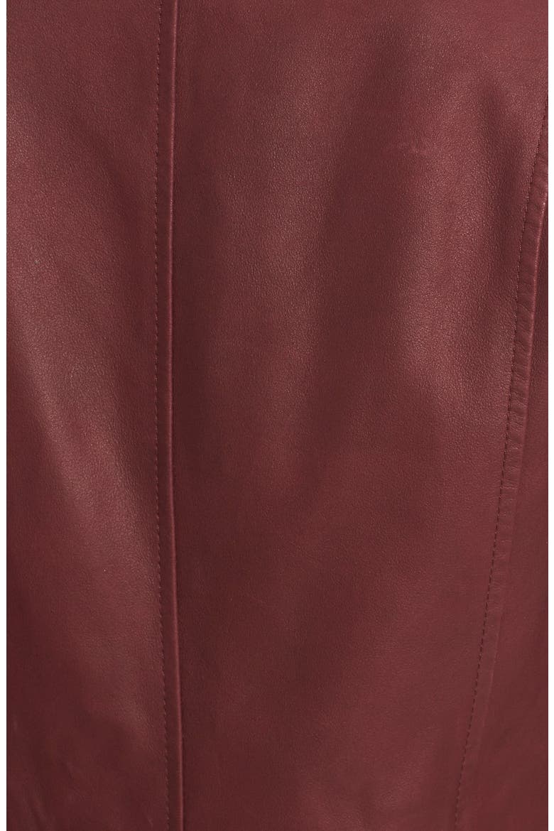 Drape Neck Jacket, Alternate, color, DARK SCARLET