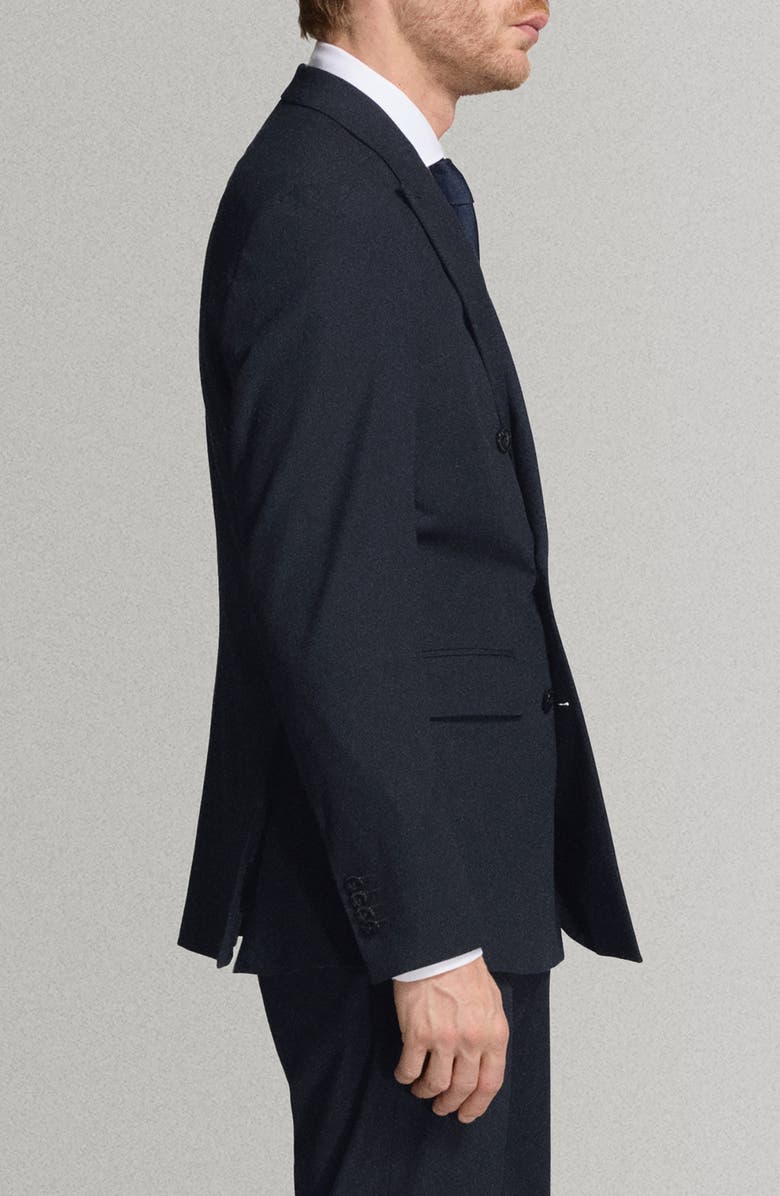 MANGO Monaco Slim Fit Double Breasted Suit Jacket, Alternate, color, Navy