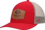 '47 Men's '47 Scarlet/Natural San Francisco 49ers Rawhide Trucker Adjustable Hat