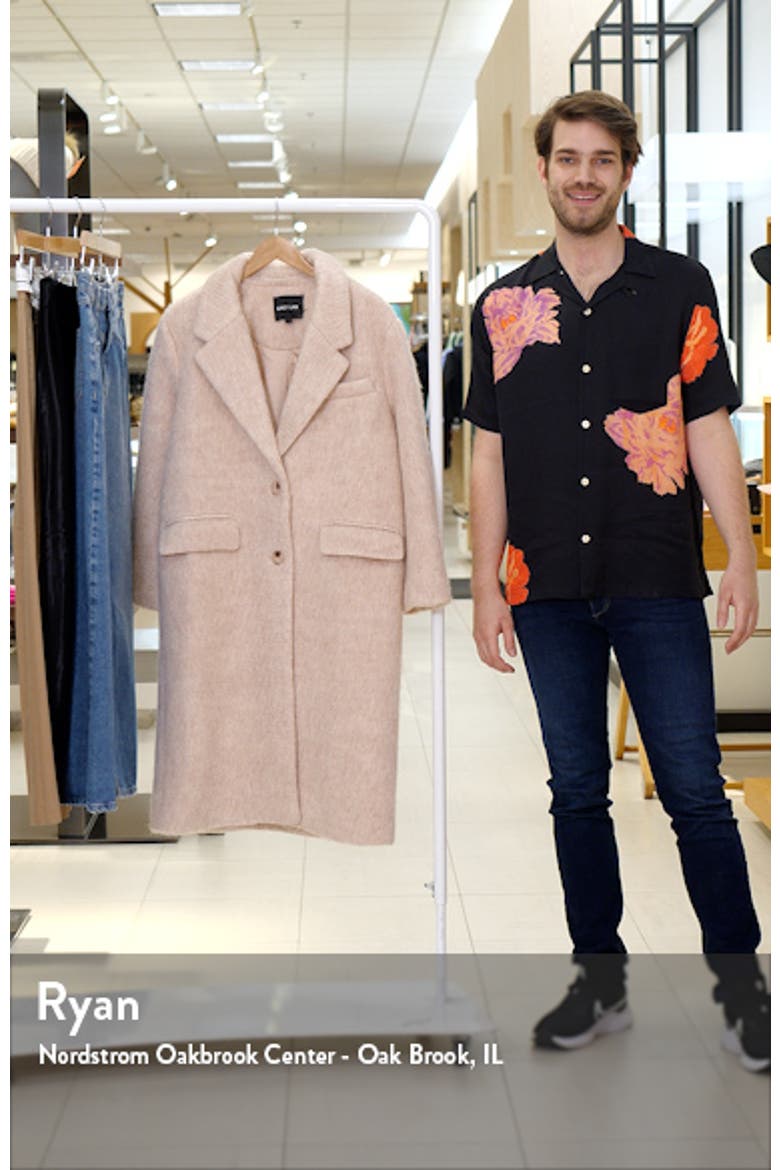Oversize Longline Wool Blend Coat video