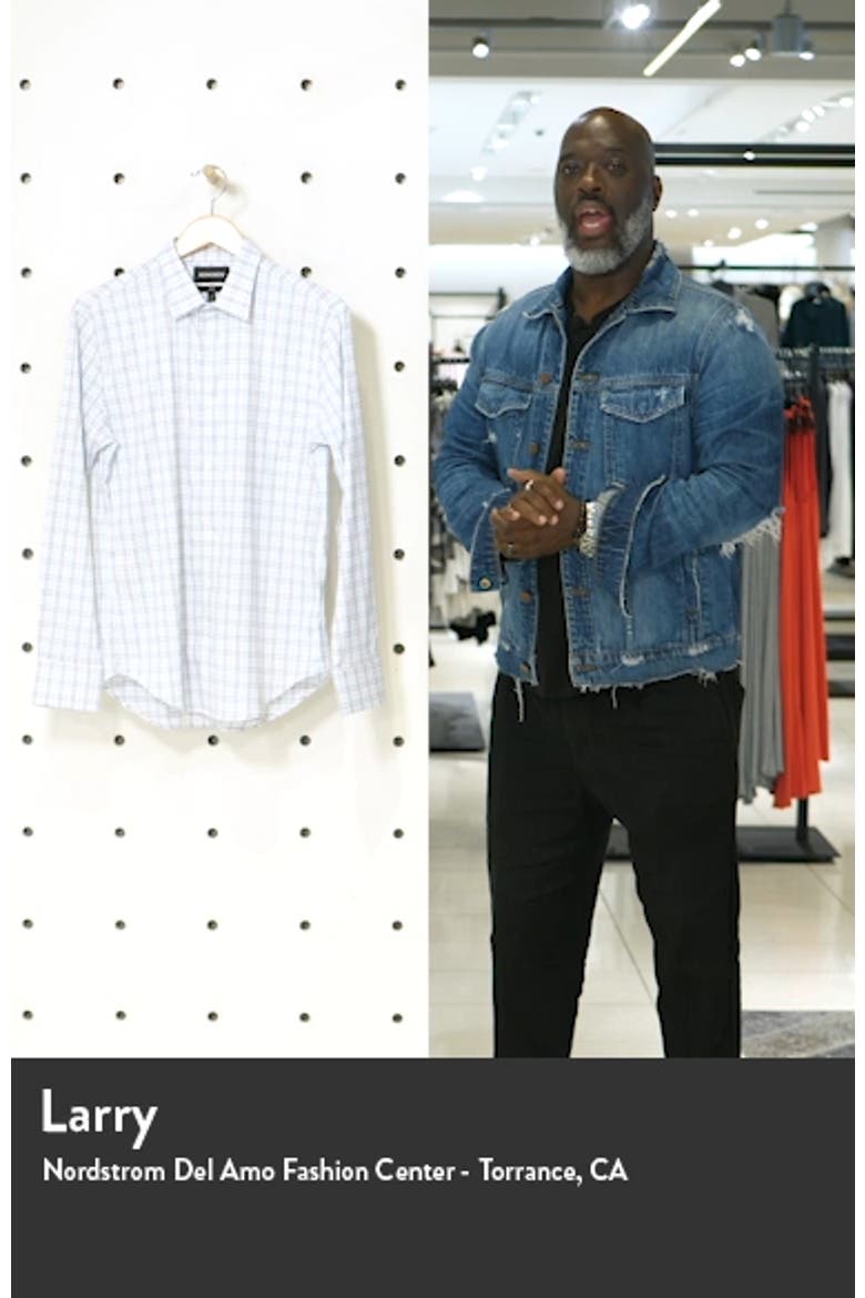 Tech Slim Fit Check Button-Up Shirt video