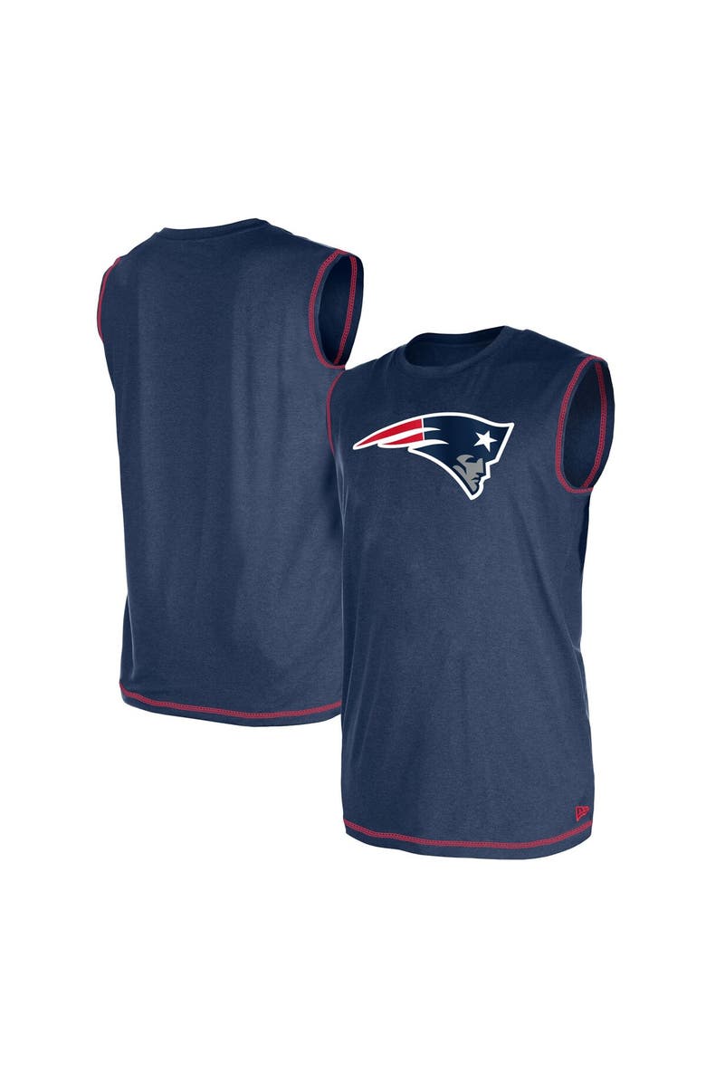 New Era Men's New Era Navy New England Patriots Tank Top, Main, color, 