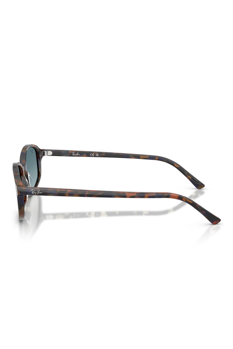 Sam 56mm Irregular Oval Sunglasses, Alternate, color, YELLOW BLUE HAVANA / BLUE