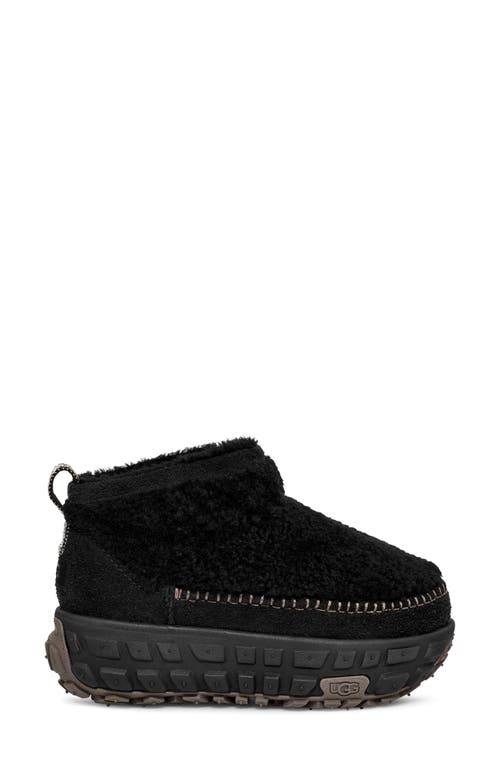 Ugg ® Venture Daze Ultra Mini Genuine Shearling Platform Bootie In Black