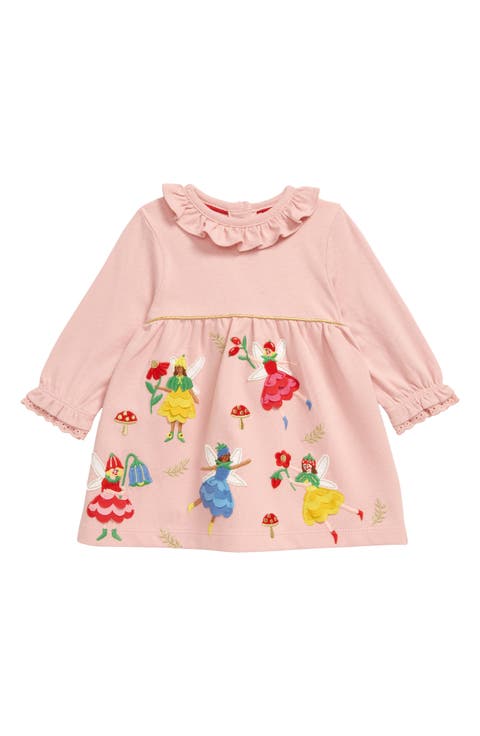 Appliqué Fairies Cotton Dress
