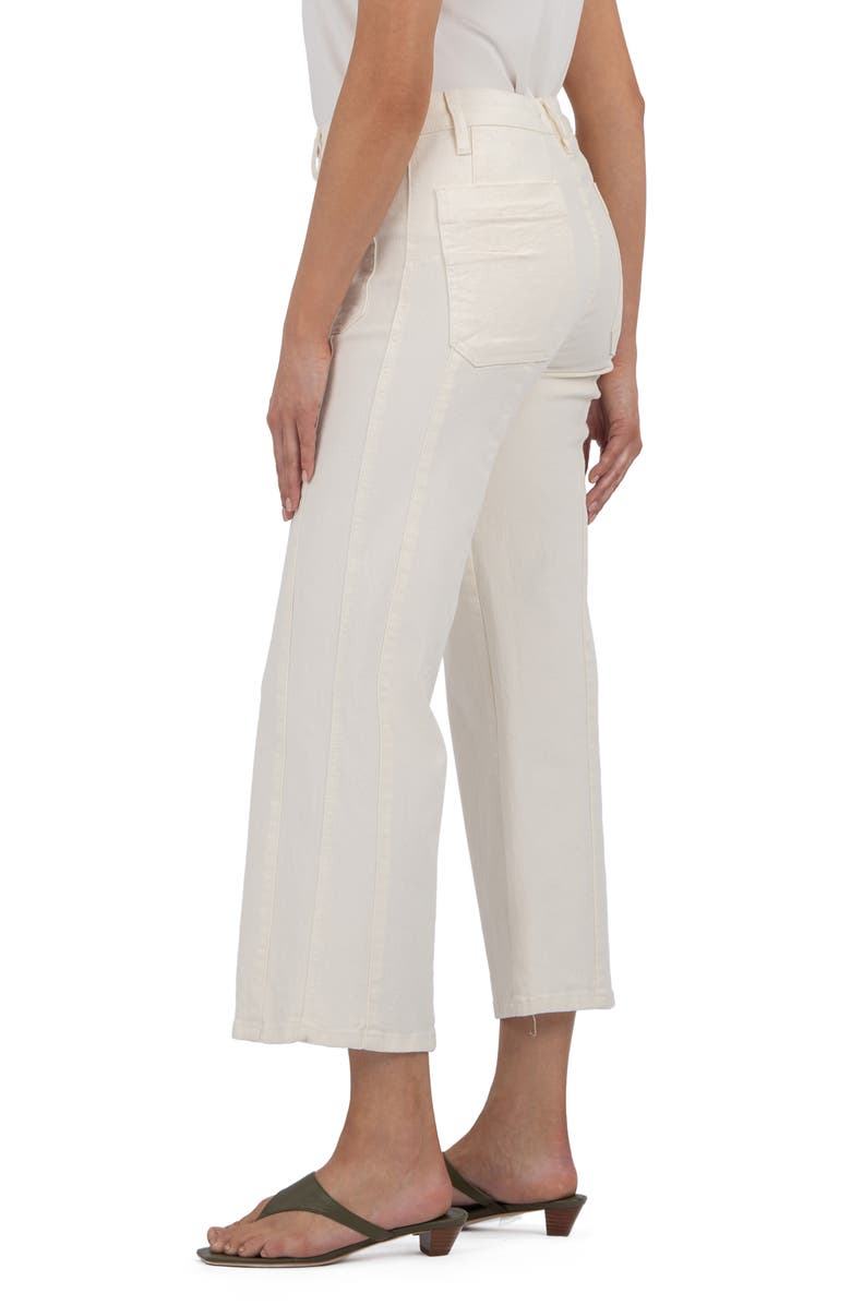 KUT from the Kloth Patch Pocket Crop Wide Leg Jeans, Alternate, color, 