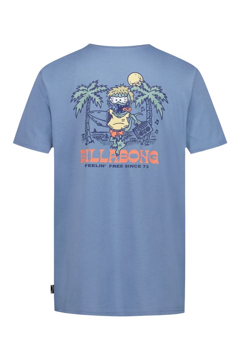 Kids' Beach Lizard Cotton Graphic T-Shirt, Alternate, color, MID BLUE