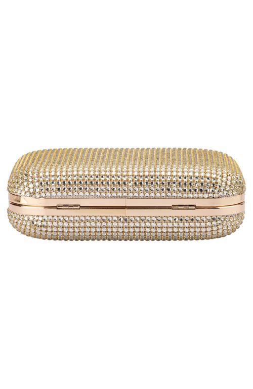 Olga Berg Rae Crystal Frame Clutch In Neutral