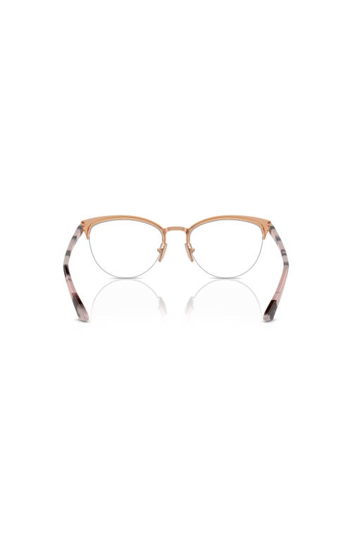 Vogue Eyewear 51mm Oval Optical Glasses In Brown