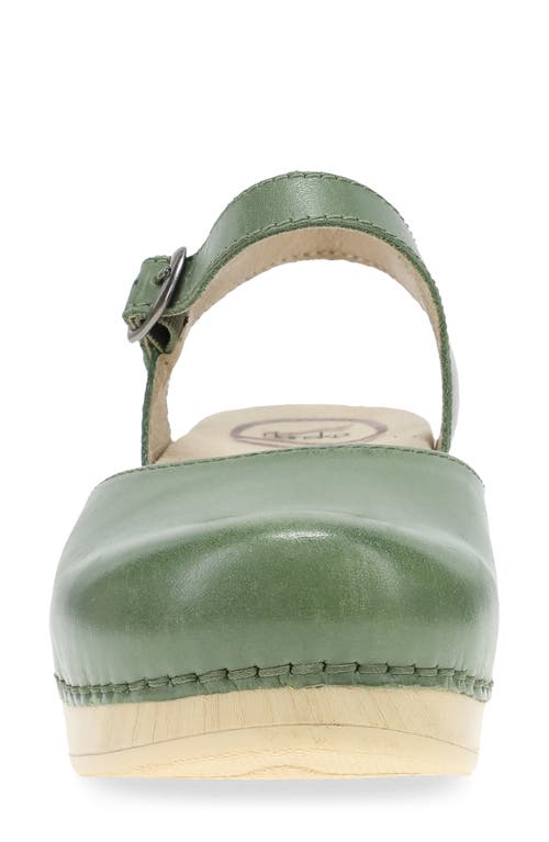 Dansko 'sam' Clog In Sage Calf