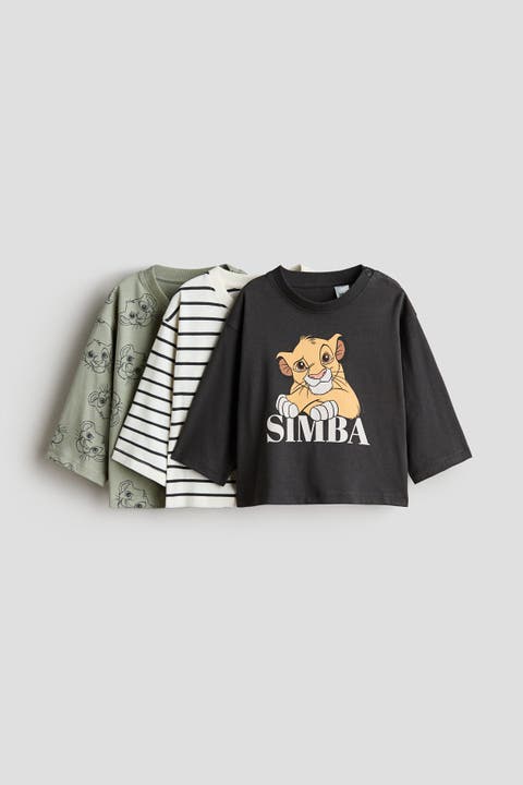 3-Pack Printed Long-Sleeved T-Shirts