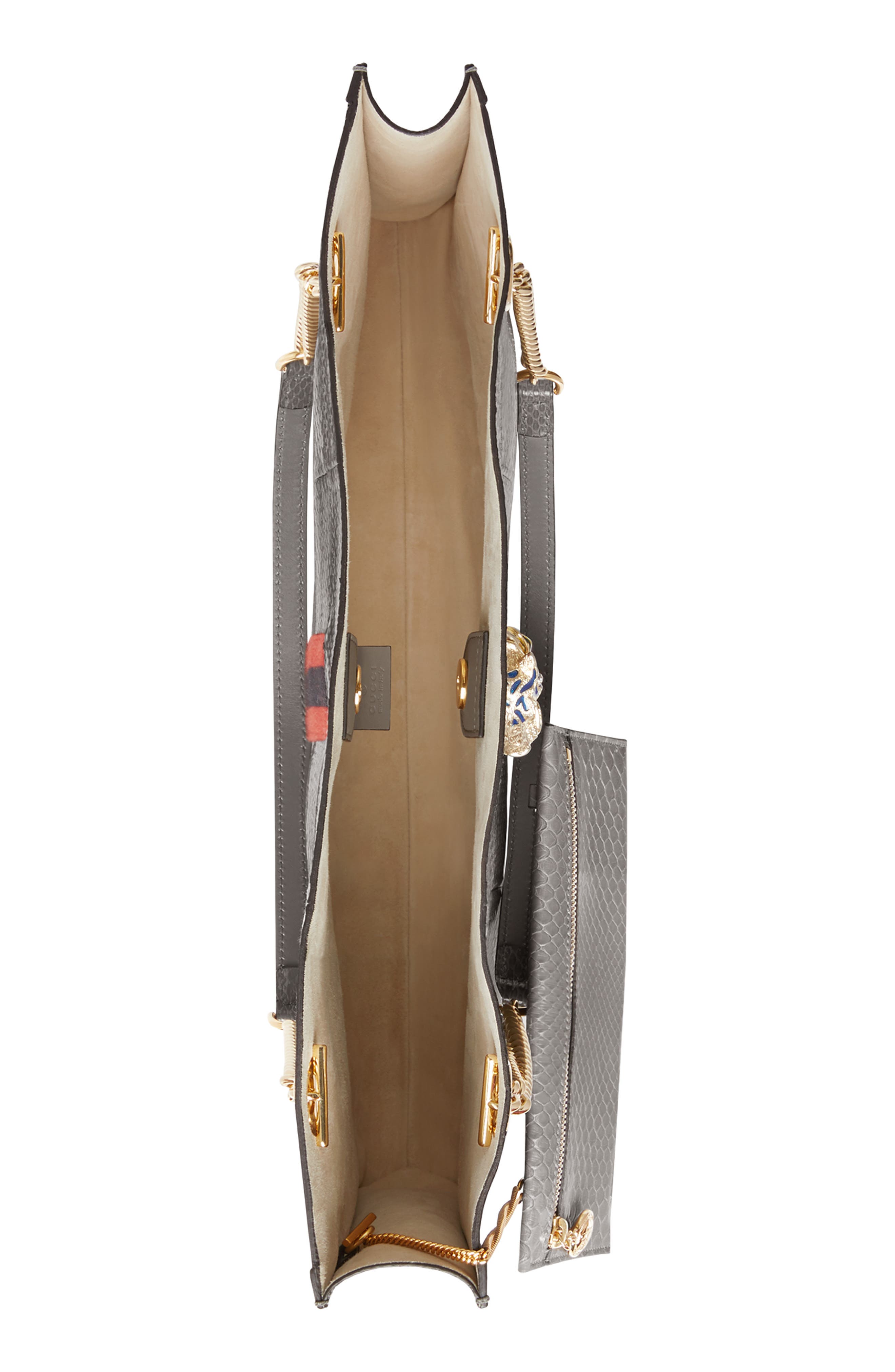 Gucci Large Genuine Python Tote, Alternate, color, 