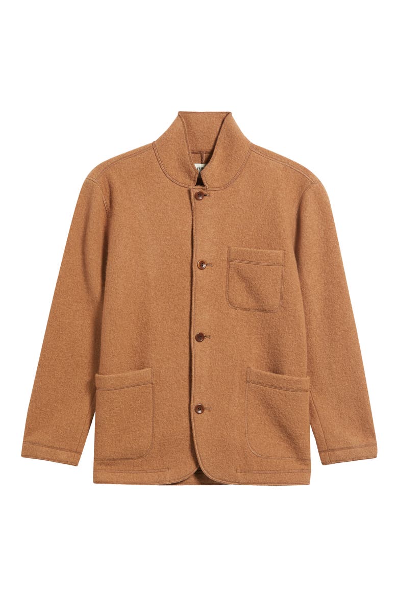 Boiled Wool Chore Jacket, Main, color, CAMEL
