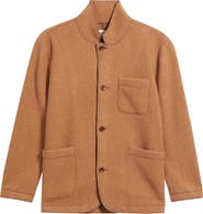 FLINT AND TINDER BY HUCKBERRY Boiled Wool Chore Jacket
