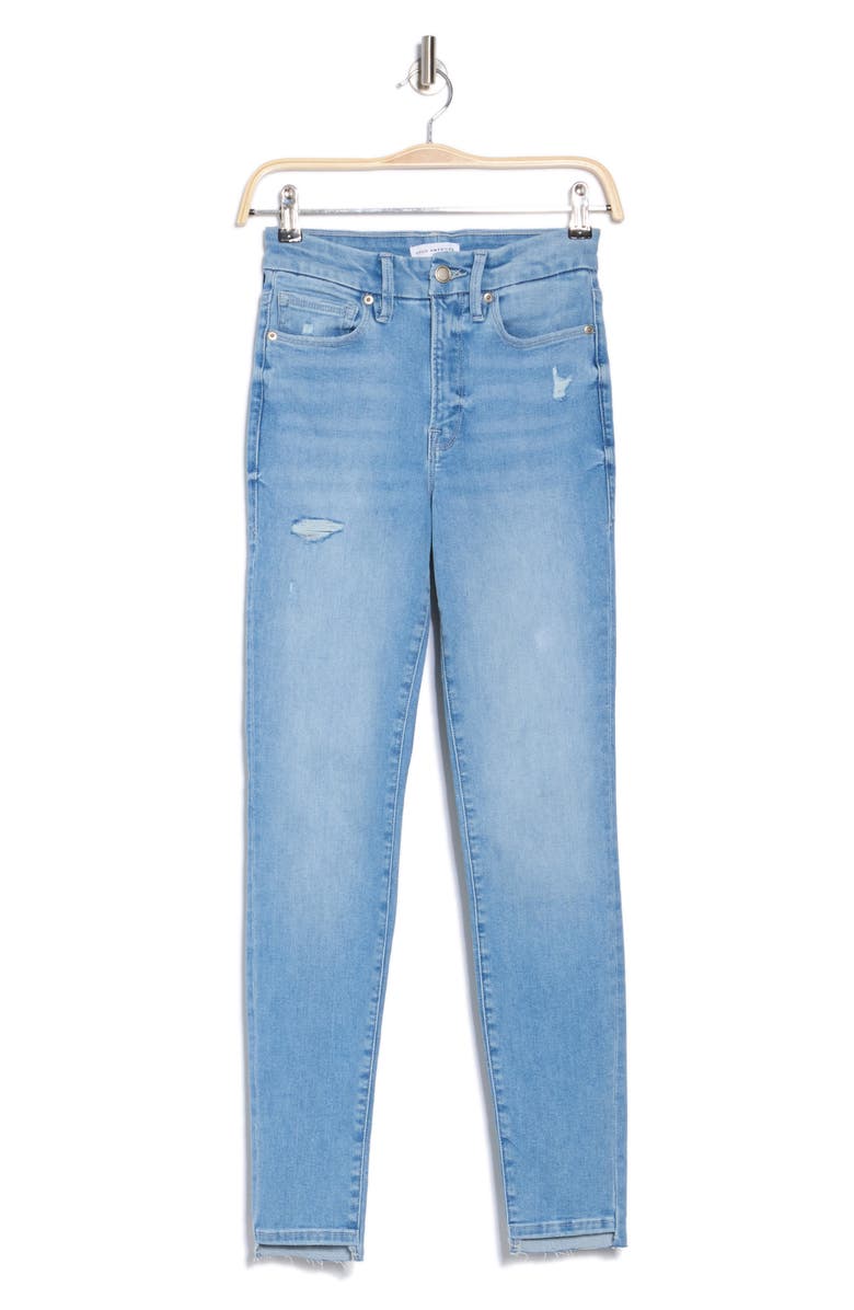 Good American Always Fits Good Legs Step Hem Skinny Jeans, Alternate, color, 