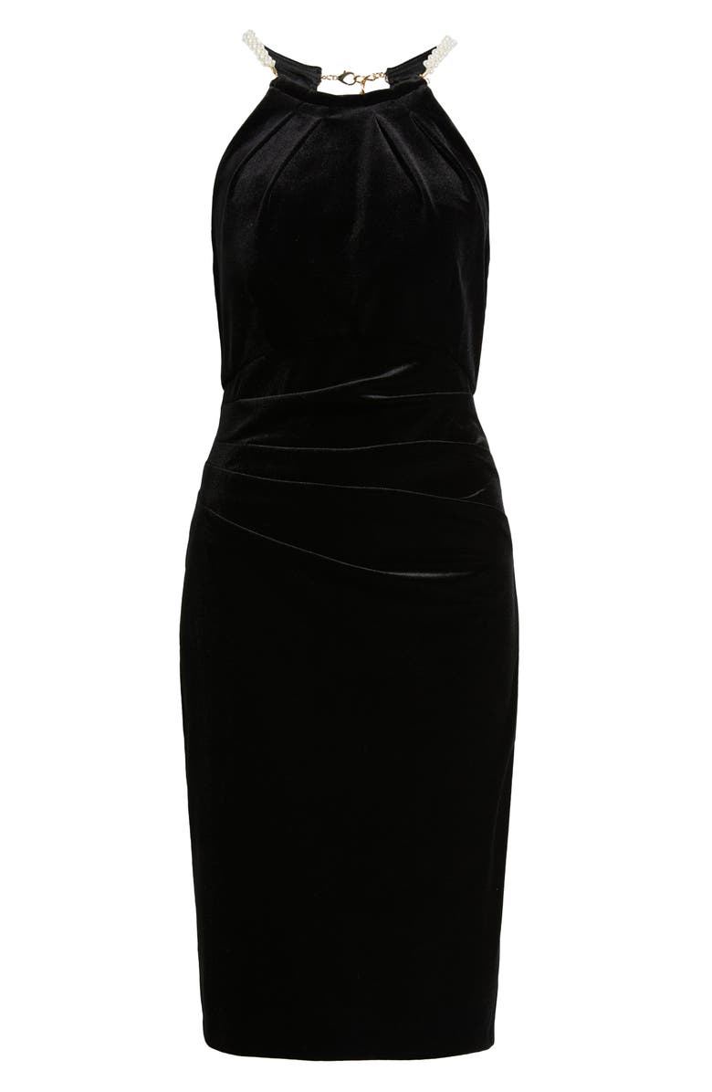Eliza J Social Velvet Cocktail Dress, Alternate, color,
