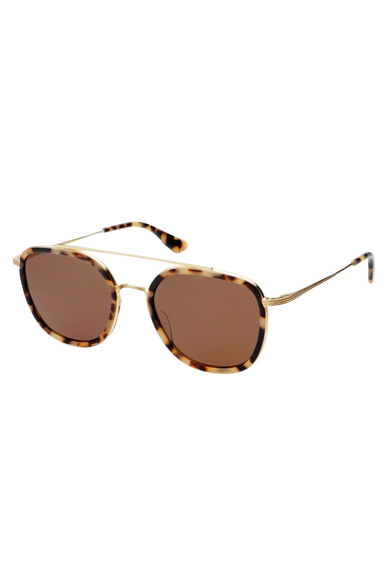 Weston Round Sunglasses, Alternate, color, Milky Tortoise / Brown