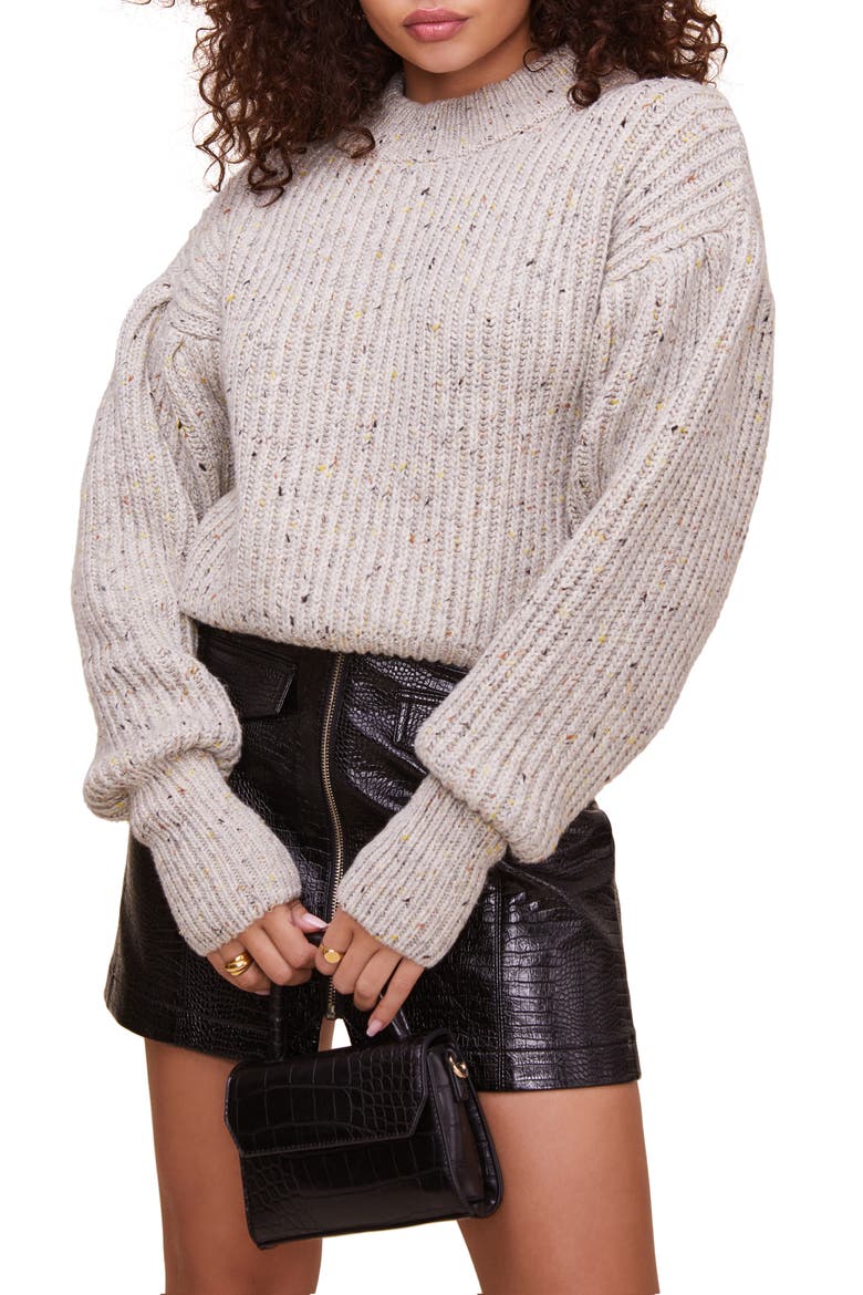 Regis Sweater, Main, color, GRAY SPECKLE
