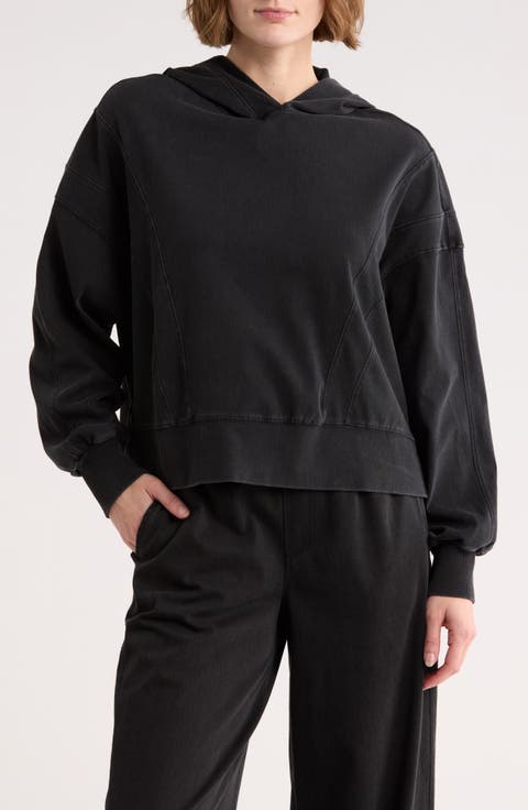 Flow Crop Hooded Sweatshirt