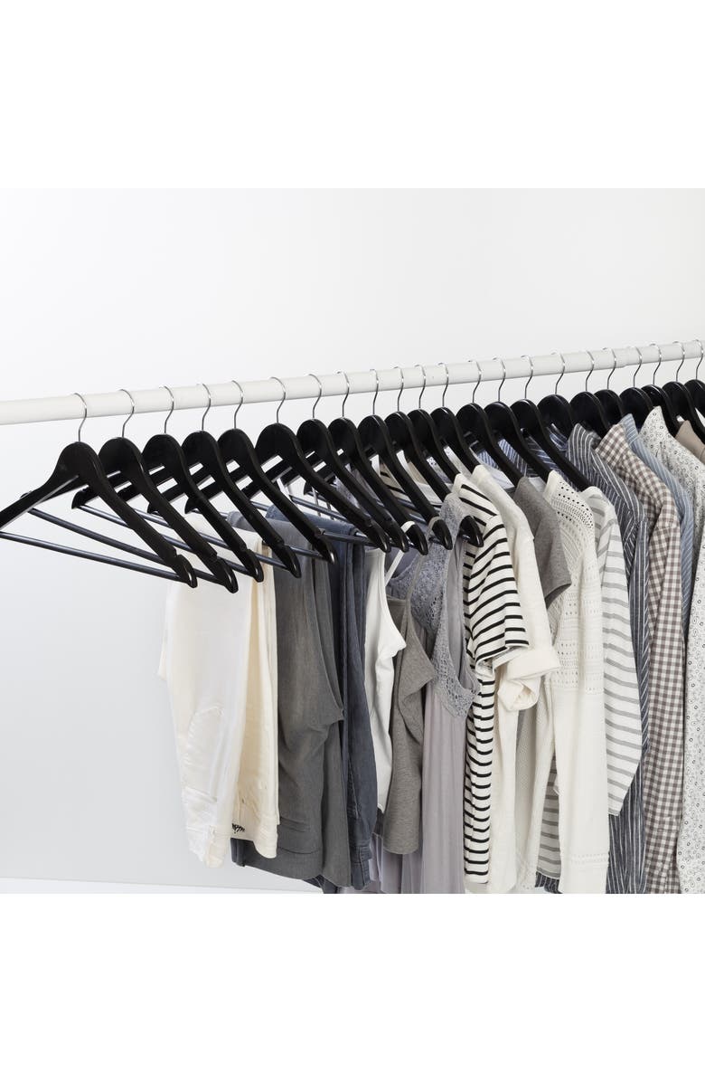 HONEY-CAN-DO 24-Pack Wood Hangers, Alternate, color, 