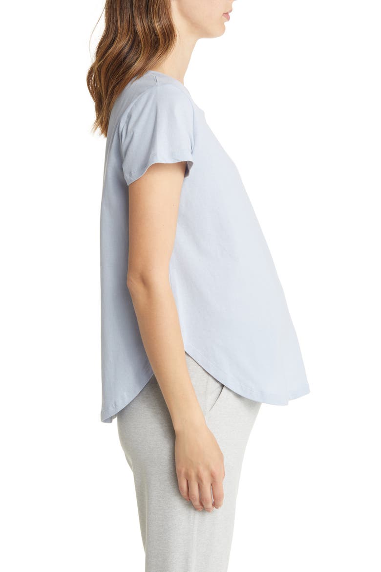 Short Sleeve Cotton Maternity T-Shirt, Alternate, color, GREY