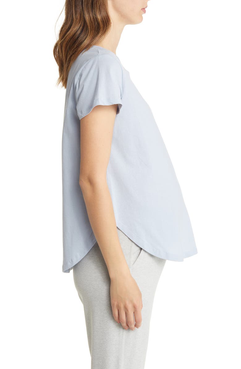 Angel Maternity Short Sleeve Cotton Maternity T-Shirt, Alternate, color, Grey