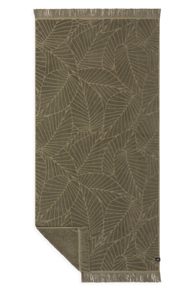 Kalo Fringe Bath Towel, Main, color, DARK GREEN