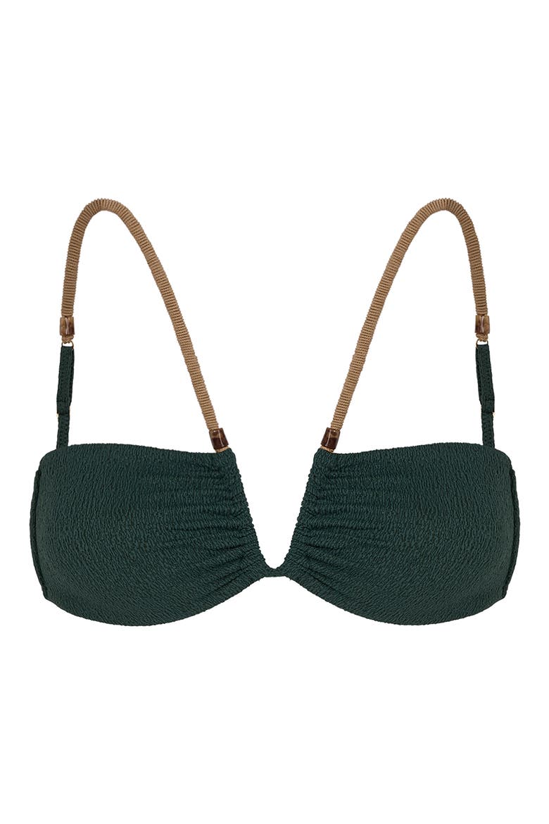 Firenze April Carol Bikini Top, Alternate, color, GREEN