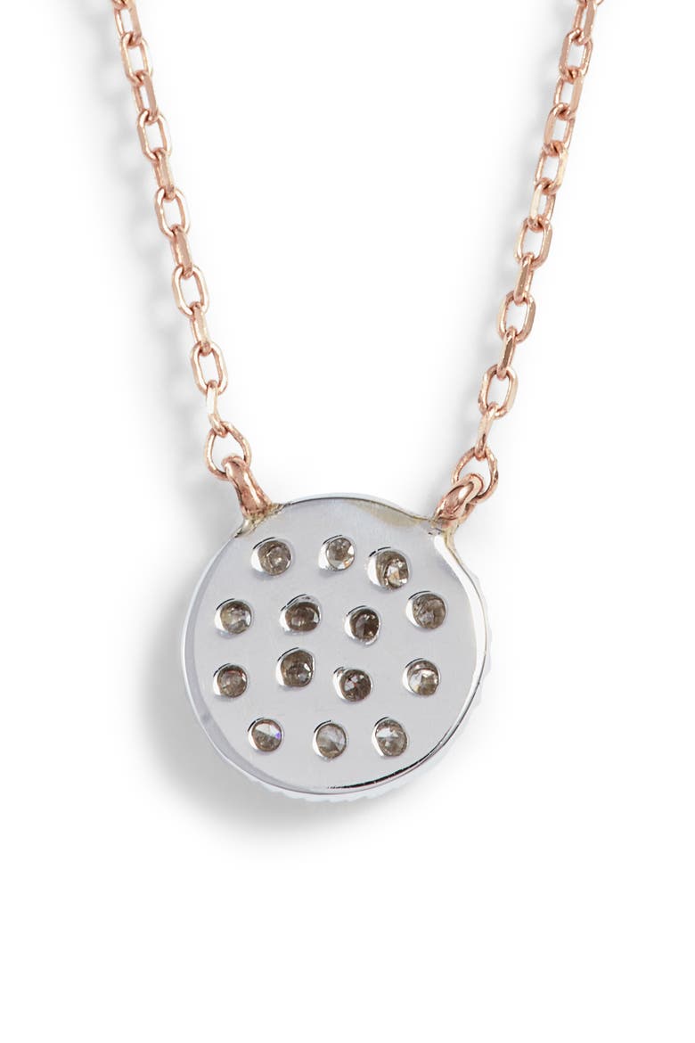 Lauren Joy Diamond Disc Pendant Necklace, Alternate, color, ROSE GOLD