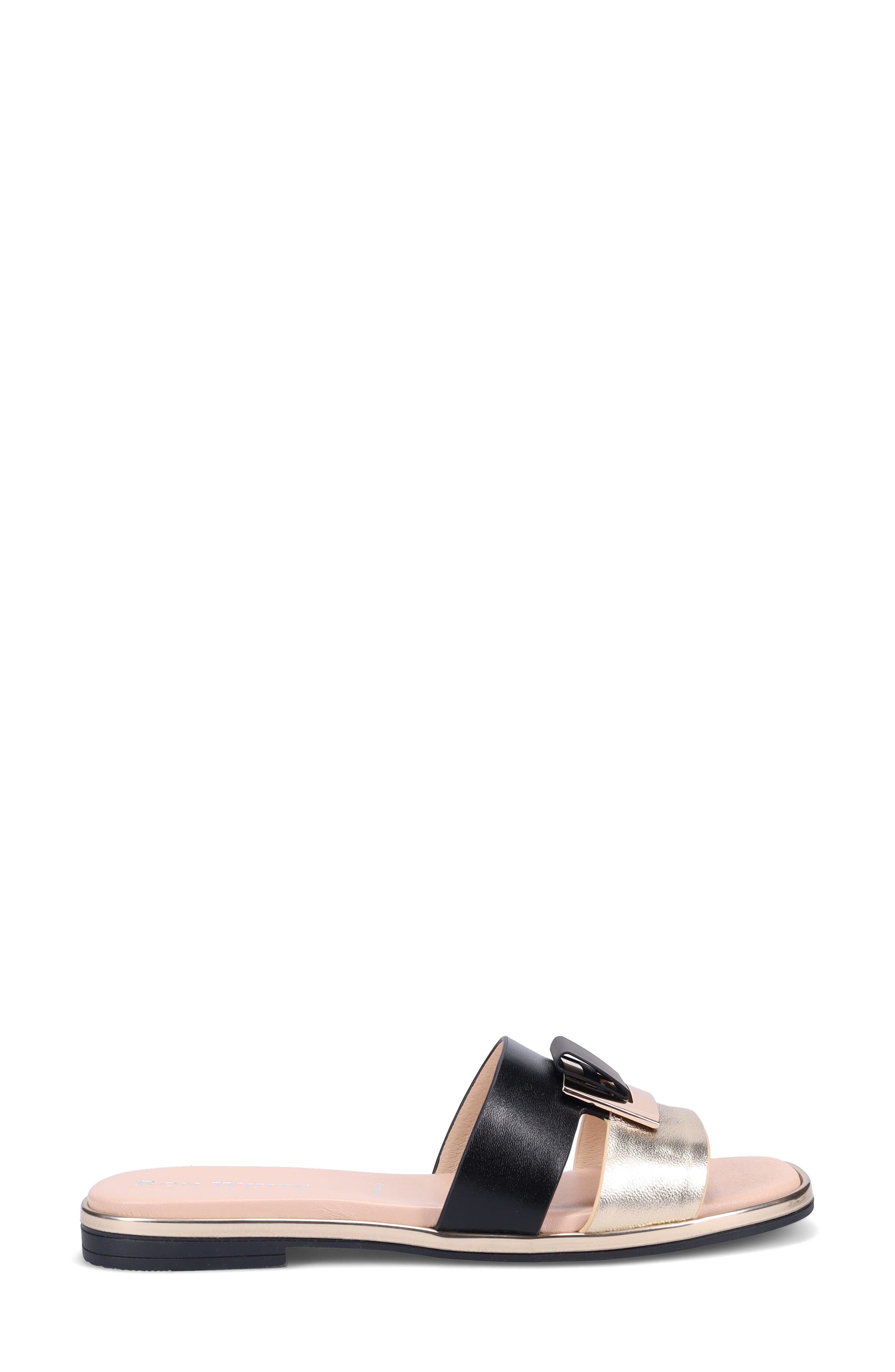 Ron White Valinda Slide Sandal, Alternate, color, Onyx