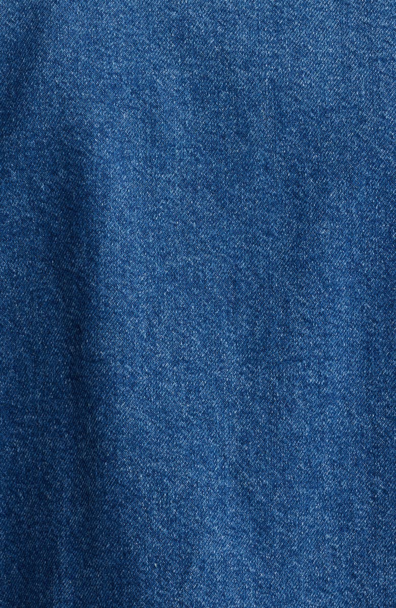 Rails Cheyenne Faux Shearling Collar Denim Zip-Up Utility Jacket, Alternate, color, Indigo Sherpa