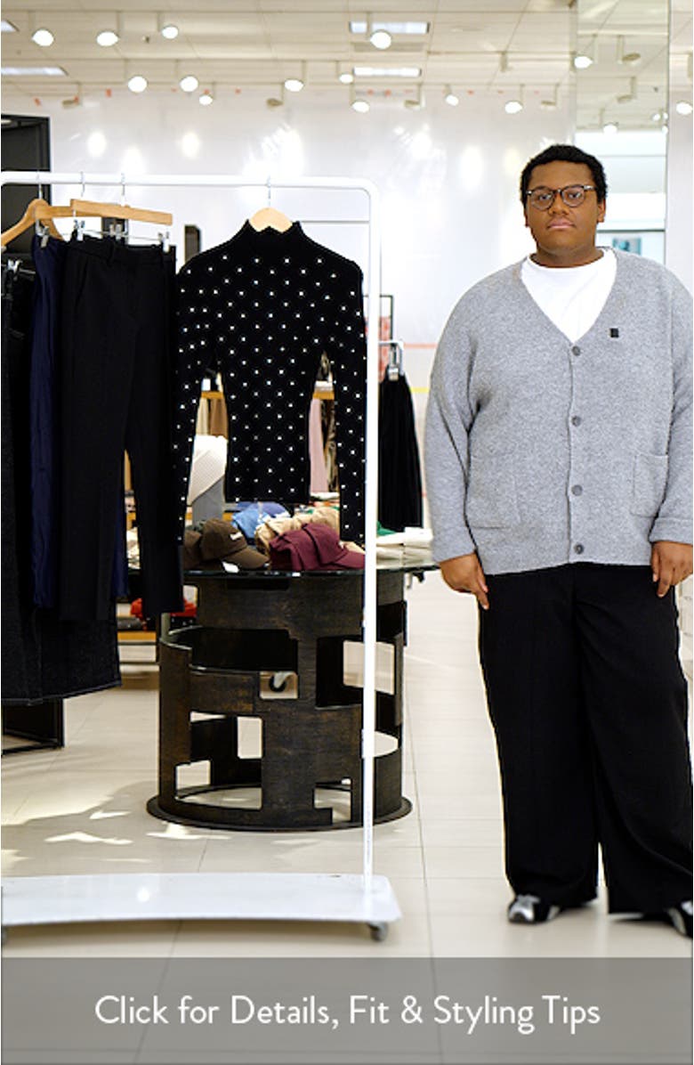 Embellished Rib Mock Neck Sweater, sales video thumbnail