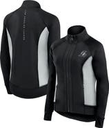 Fanatics Signature Women's Fanatics Signature Black Los Angeles Lakers Studio Fitted Full-Zip Gym Track Jacket