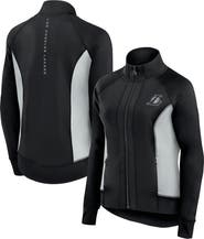 Fanatics Signature Women's Fanatics Signature Black Los Angeles Lakers Studio Fitted Full-Zip Gym Track Jacket