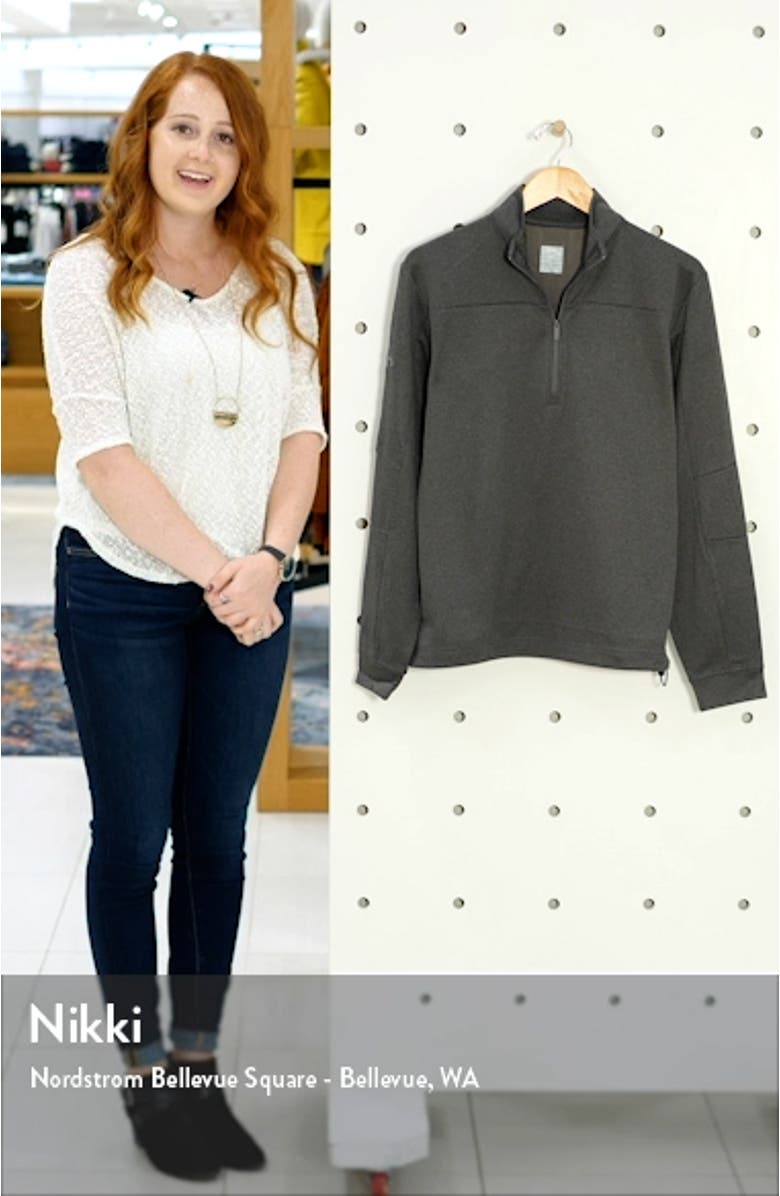 Waffle Fleece Quarter Zip Pullover, sales video thumbnail