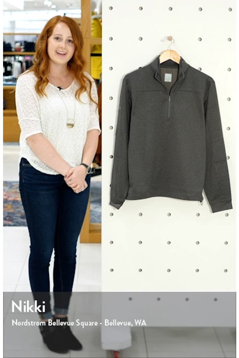 Waffle Fleece Quarter Zip Pullover video