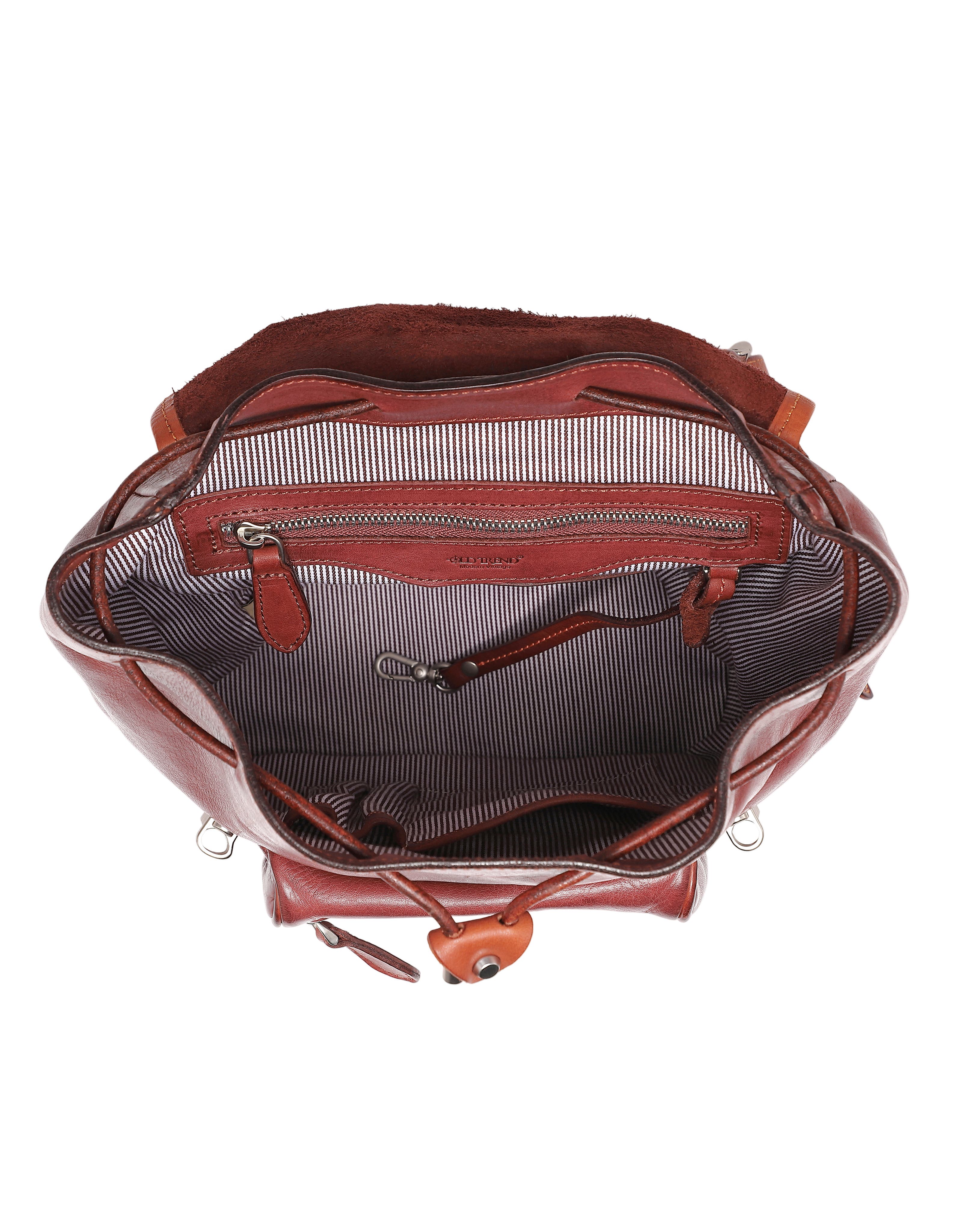 Ficus Genuine Leather Durable Travel Backpack, Alternate, color, Brown