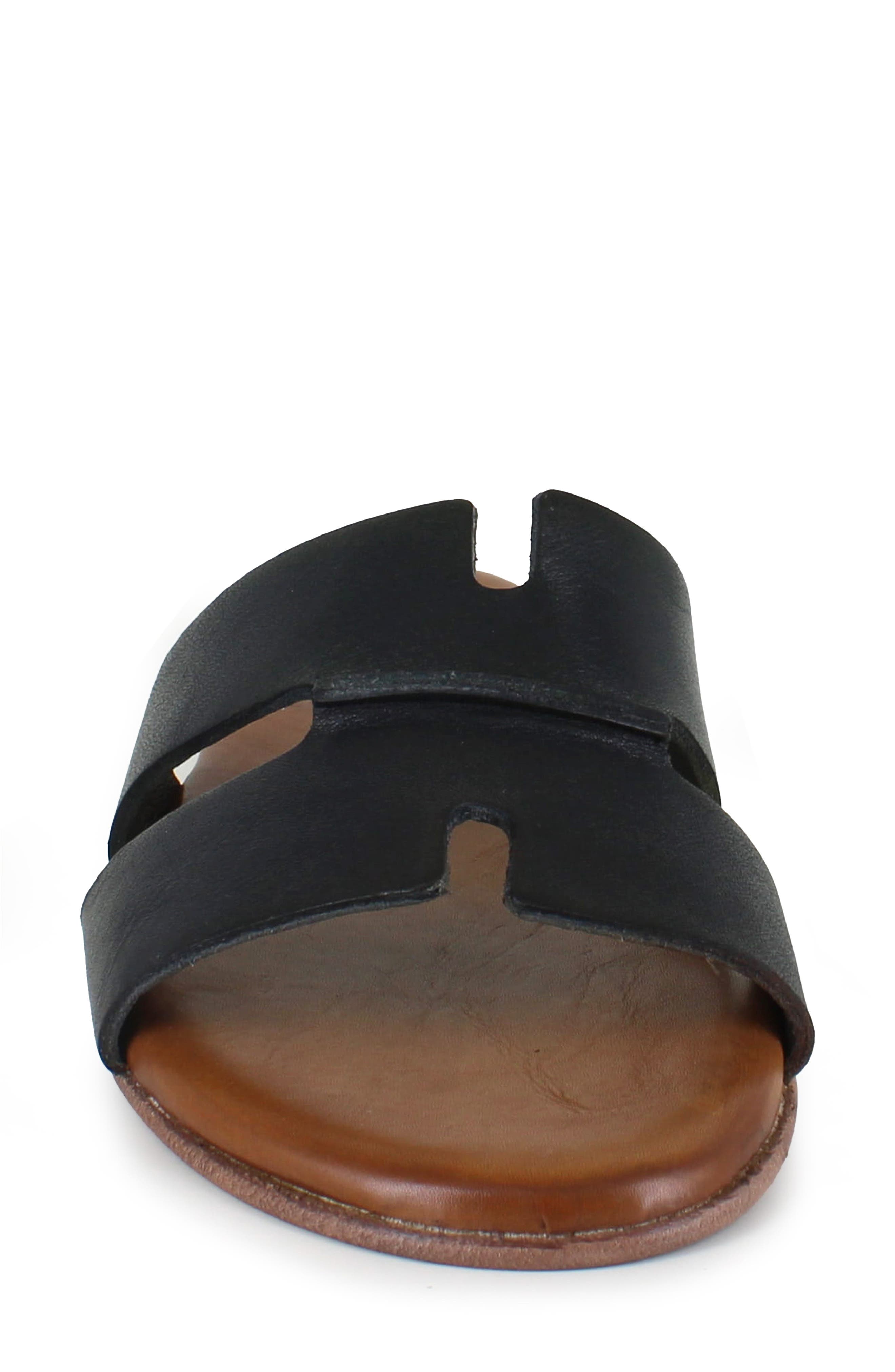 Artisan Crafted By Zigi Allony Leather Flat, Alternate, color, Black