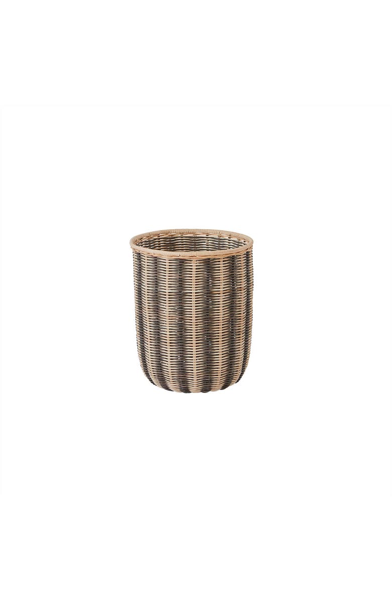 OYOY Striped Storage Basket, Main, color, Black/Nature
