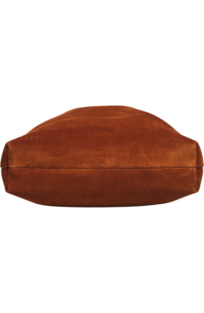 Jimmy Choo Cinch Leather Bucket Bag, Alternate, color, Tan/ Gold