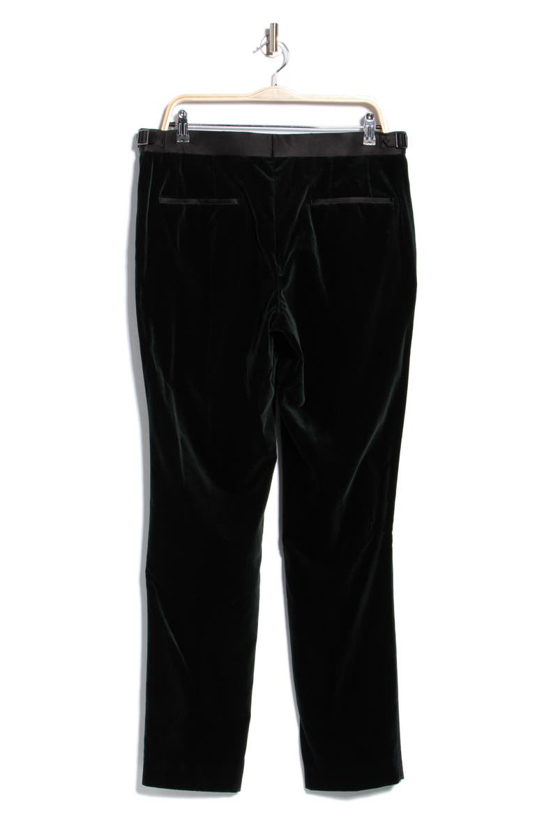 Genius Velvet Tuxedo Pants, Alternate, color, OPEN GREEN