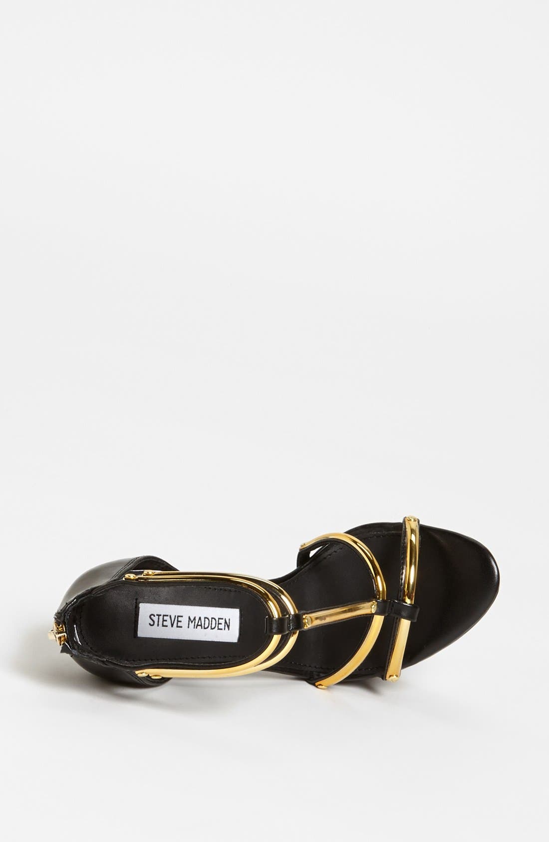 'Bridgite' Sandal, Alternate, color, BLACK/ GOLD