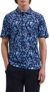 Bugatchi Hendrix Digital Floral Print Pima Cotton Polo