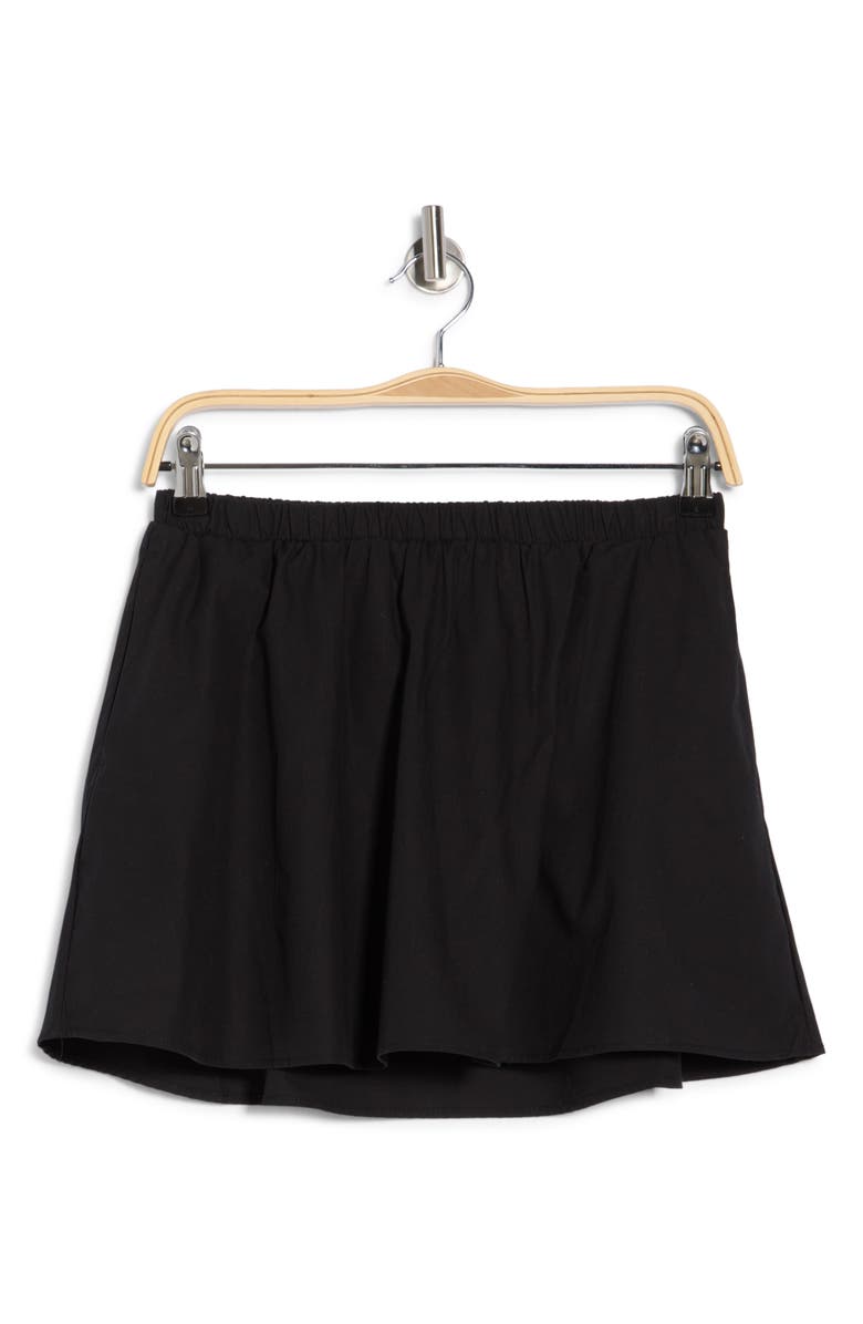 Current/Elliott Solid A-Line Skort, Main, color, Black