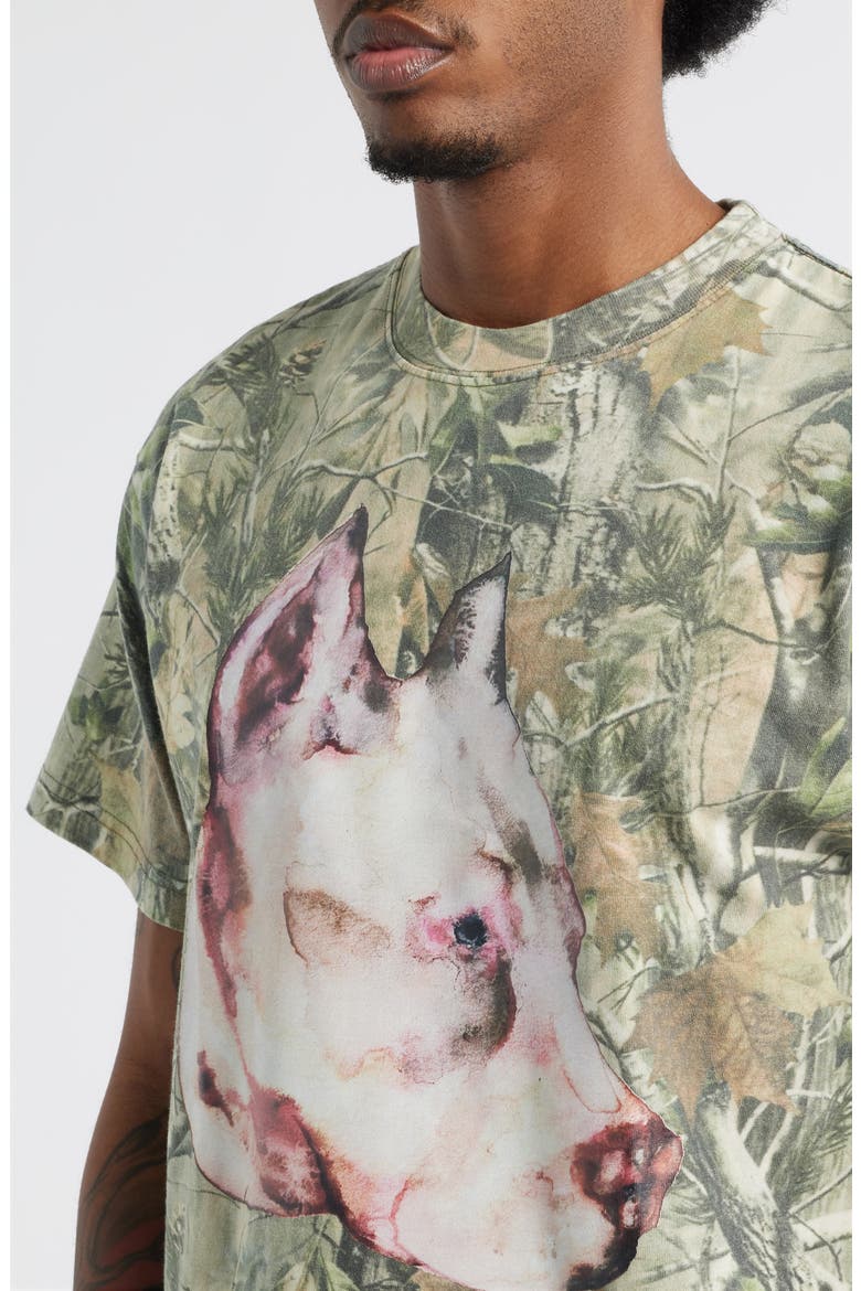 Pit Forest Camo Cotton T-Shirt, Alternate, color, LEAF CAMO