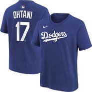 Nike Youth Nike Shohei Ohtani Royal Los Angeles Dodgers Name & Number T-Shirt